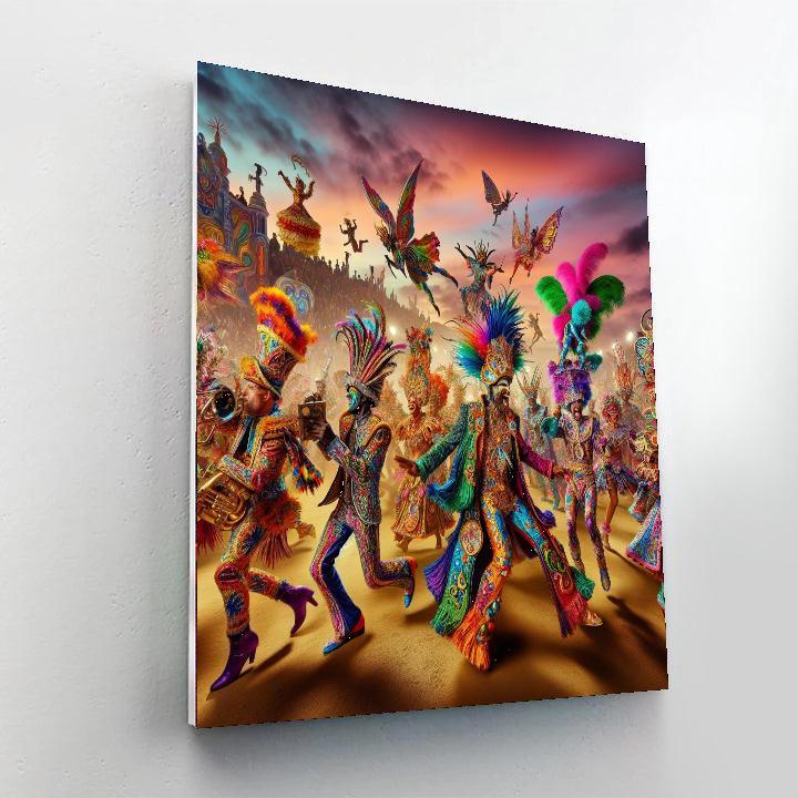 Carnival Of Colors Festival Painting By Numbers Kit
