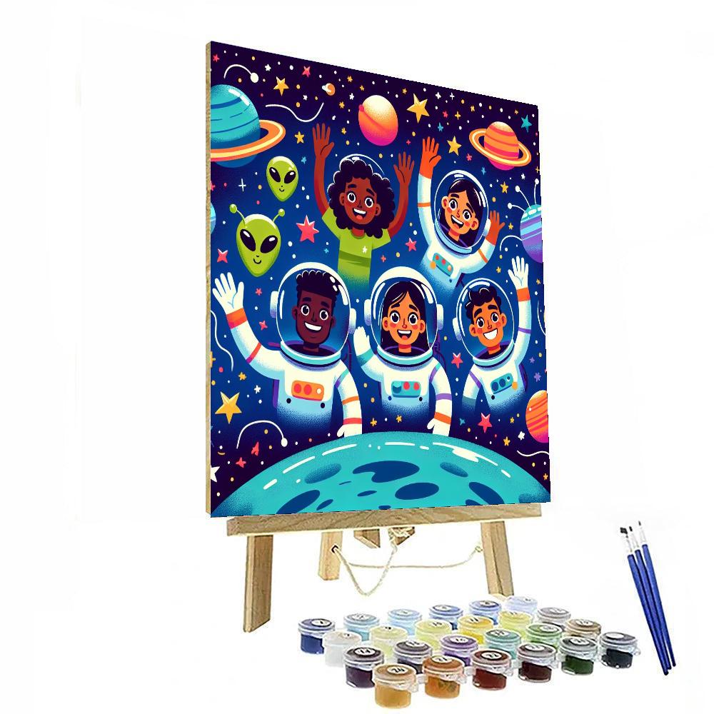 Super Space Mission Paint By Numbers Art