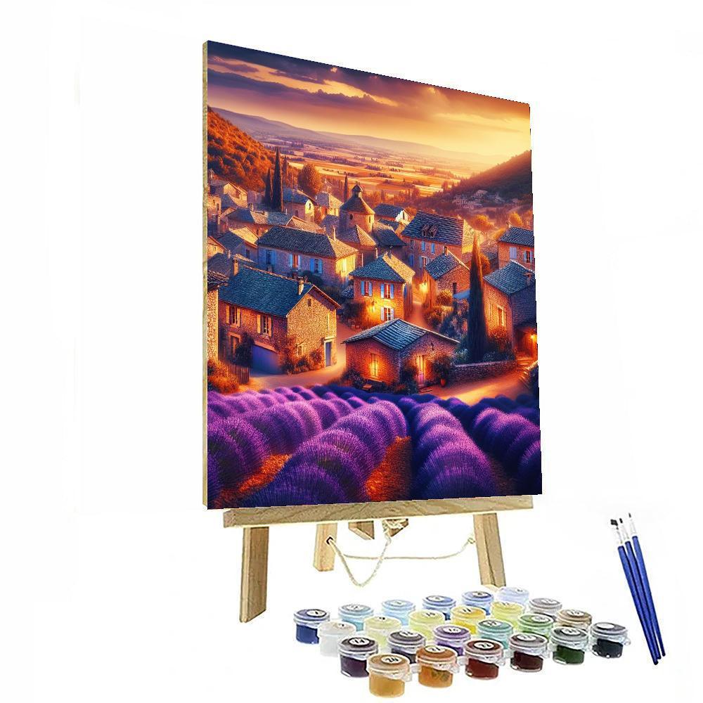 Romantic French Countryside Painting Number Kit