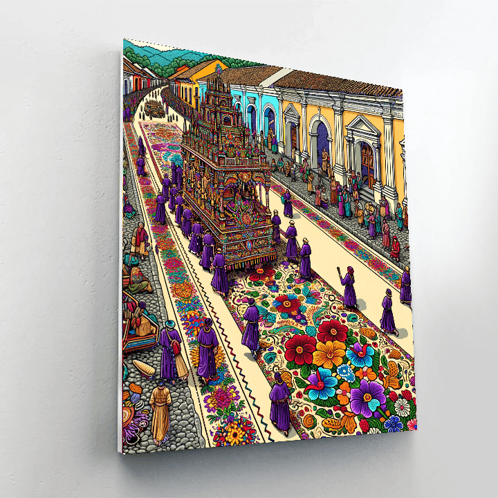 Semana Santa - Antigua, Guatemala Number Painting