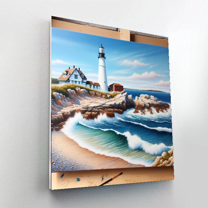 Charming Little Lighthouse Numbered Painting Kits