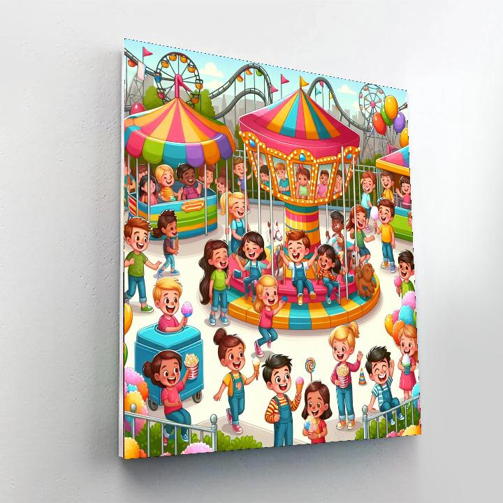 Sunny Adventure Park Paint By Numbers Art