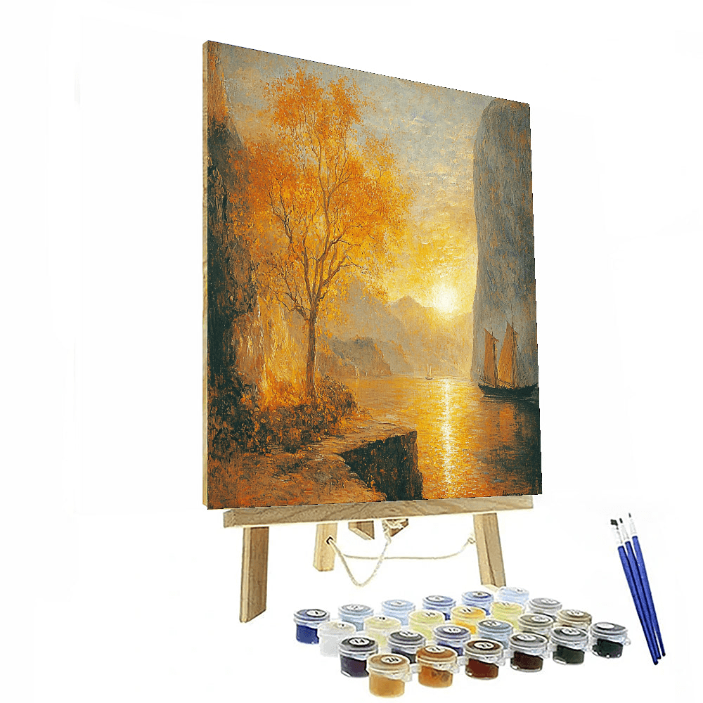 J.M.W. Turner Inspired Golden Autumn Bliss  DIY Paint By Numbers
