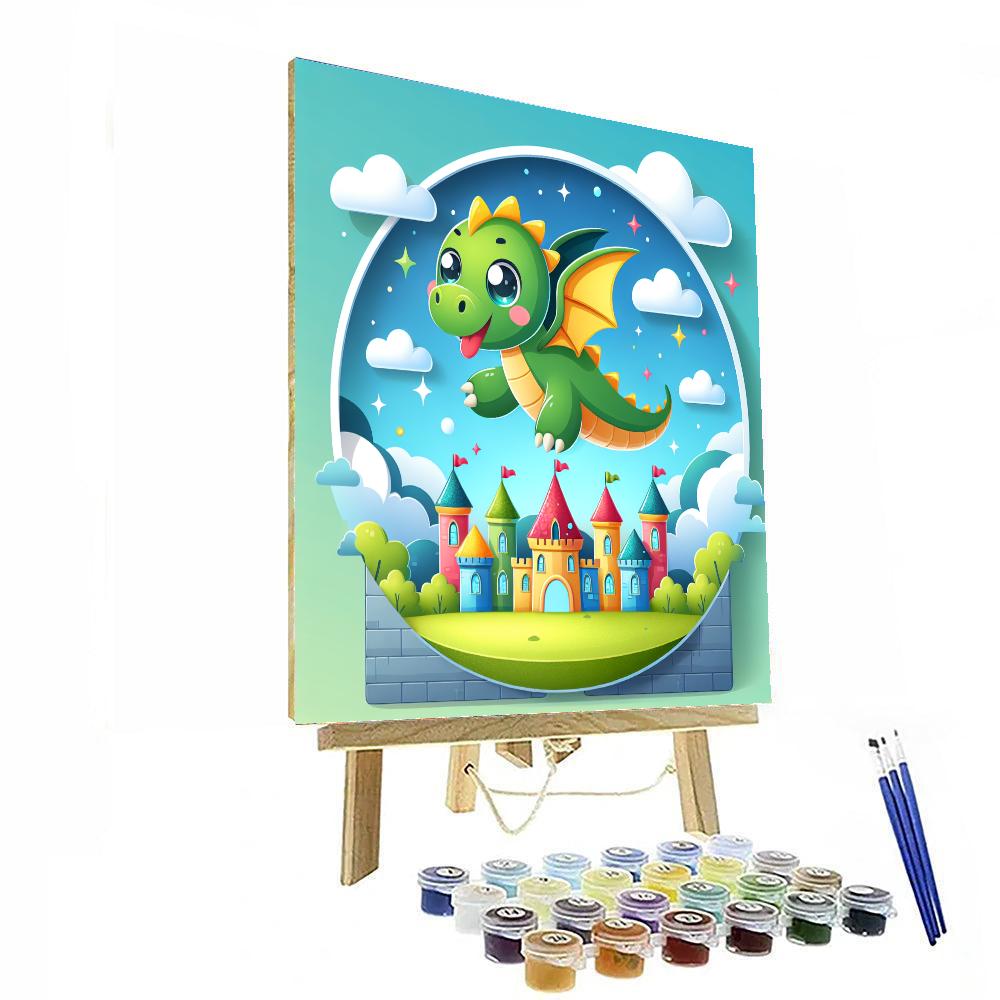Cute Dragon Numbered Painting Kits