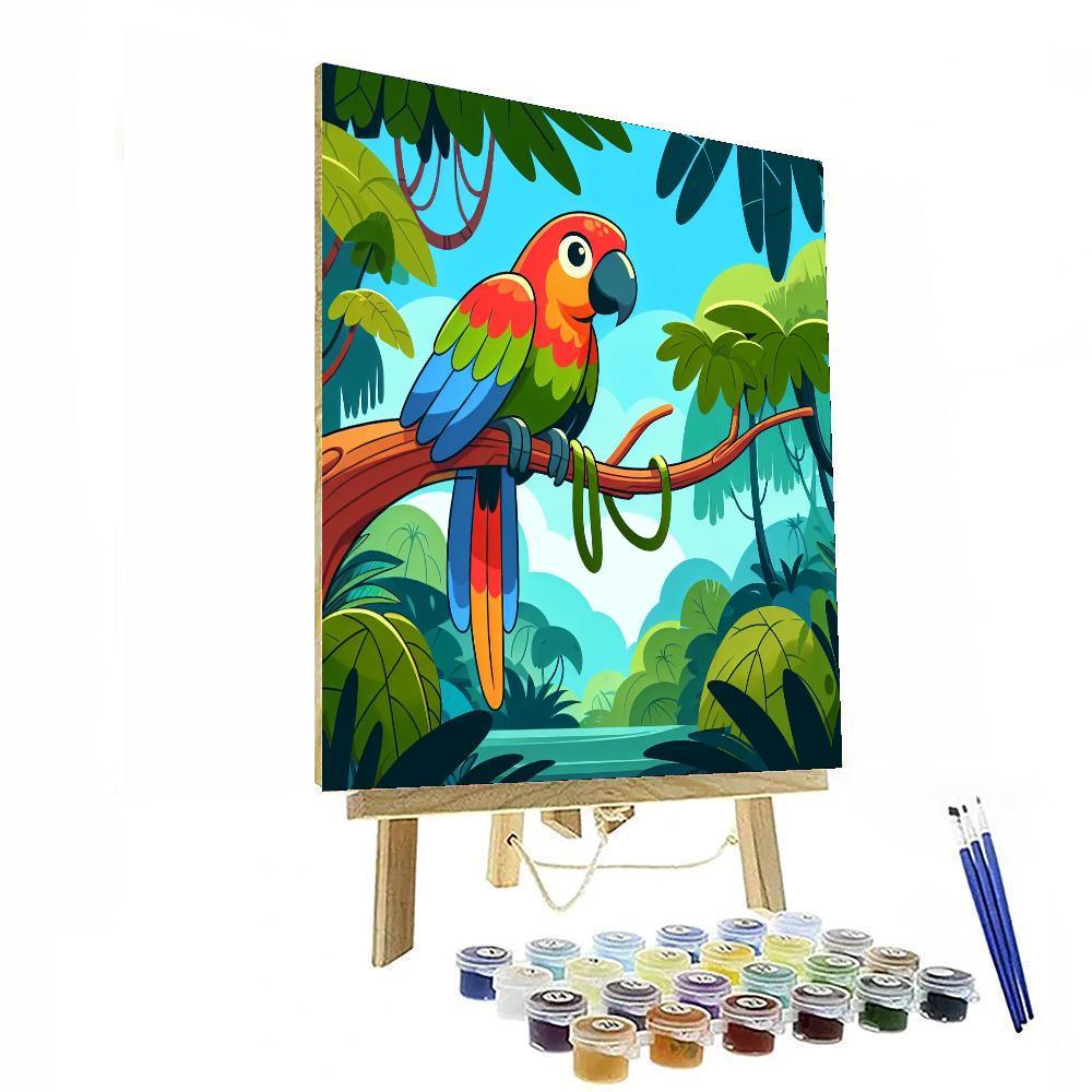 Hidden Jungle Paint By Numbers Art