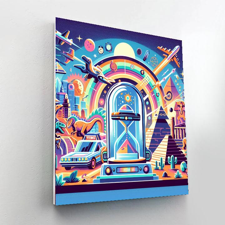 Traveling Time Machine Paint By Numbers Kits