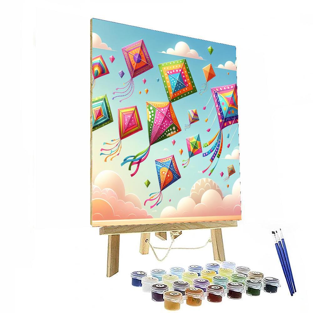 Kaleidoscope Kites Carnival Numbered Painting Kits