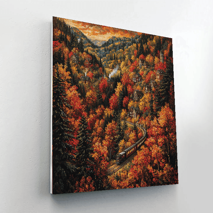 Black Forest Scenic Railway Paint By Numbers Kits