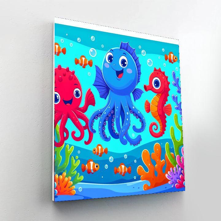 Exploring The Ocean Depths Paint By Numbers Art