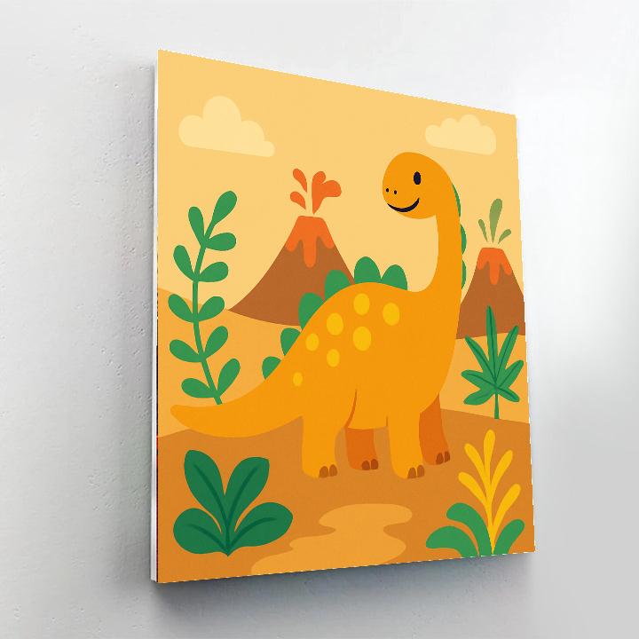 Ancient Dinosaur Kingdom DIY Paint By Numbers