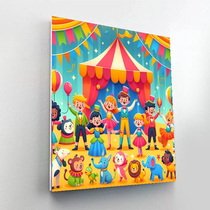 Circus Big Top Bash Paint By Numbers