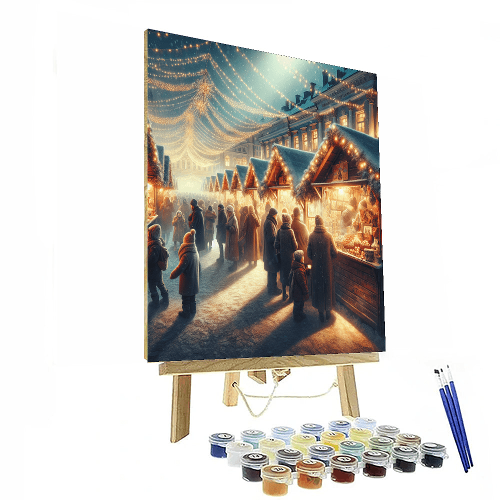 Helsinki Christmas Market Paint By Numbers
