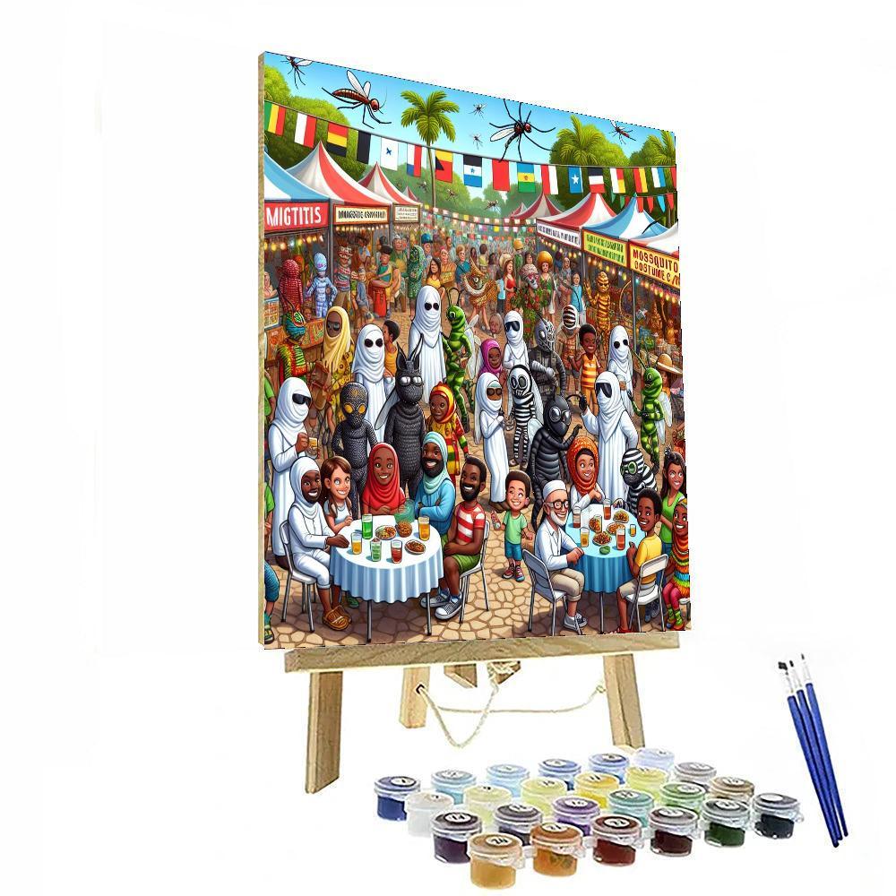 The Great Texas Mosquito Festival - Usa Painting Number Kit