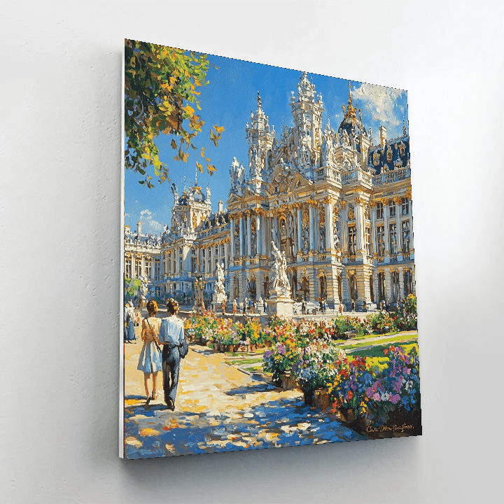 The Royal Palace Of Brussels Painting By Numbers Kit