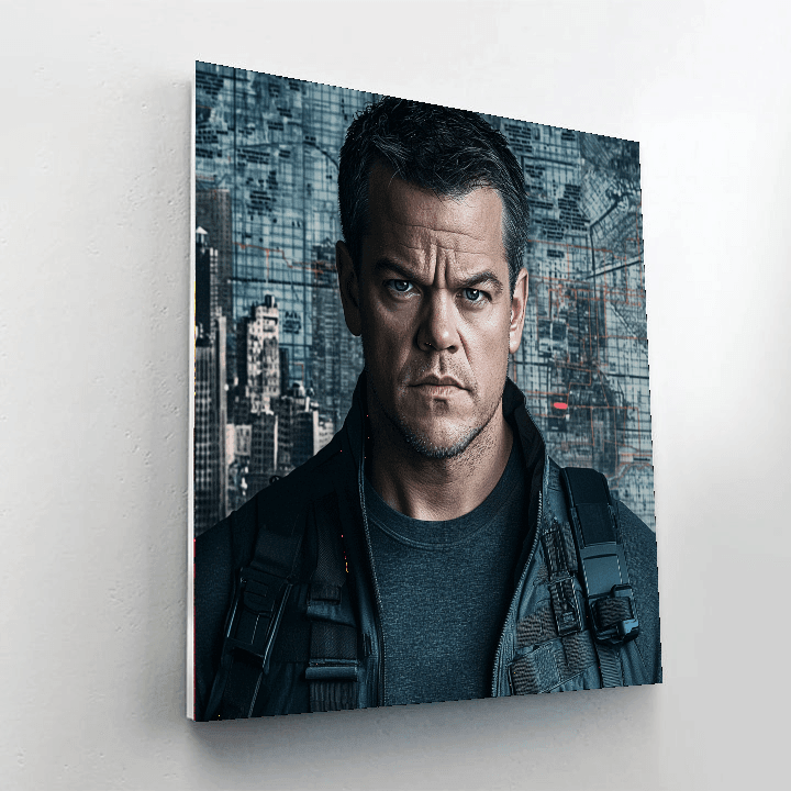 Matt Damon: Mastering Intrigue From The Bourne Legacy Painting Number Kit