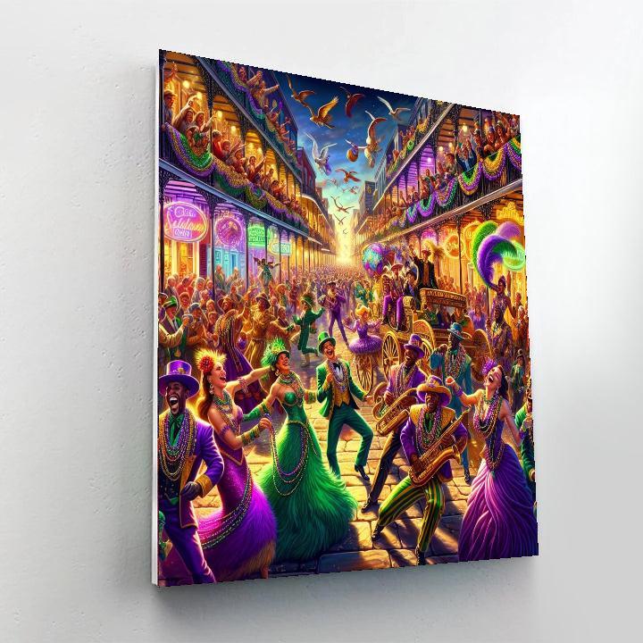 New Orleans Mardi Gras - New Orleans Numbered Painting Kits