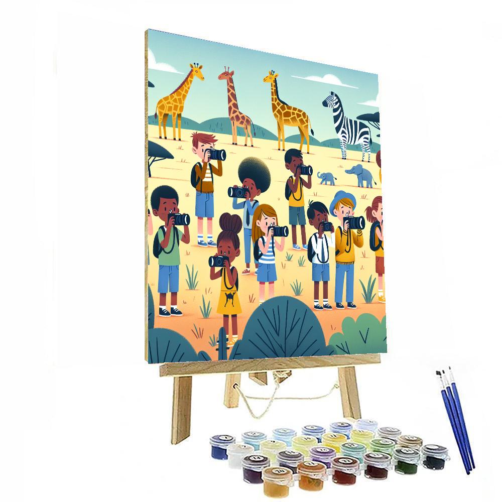 Safari Snapshot Adventure Paint By Numbers Art