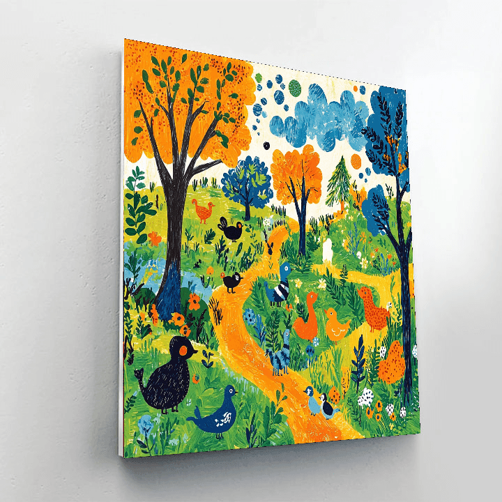 Eric Carle Inspired Animal Kingdom Parade  Paint By Numbers Kits