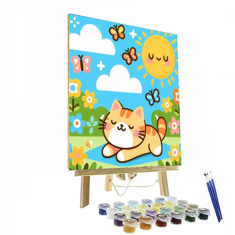 Sunny Day Cat Paint By Color