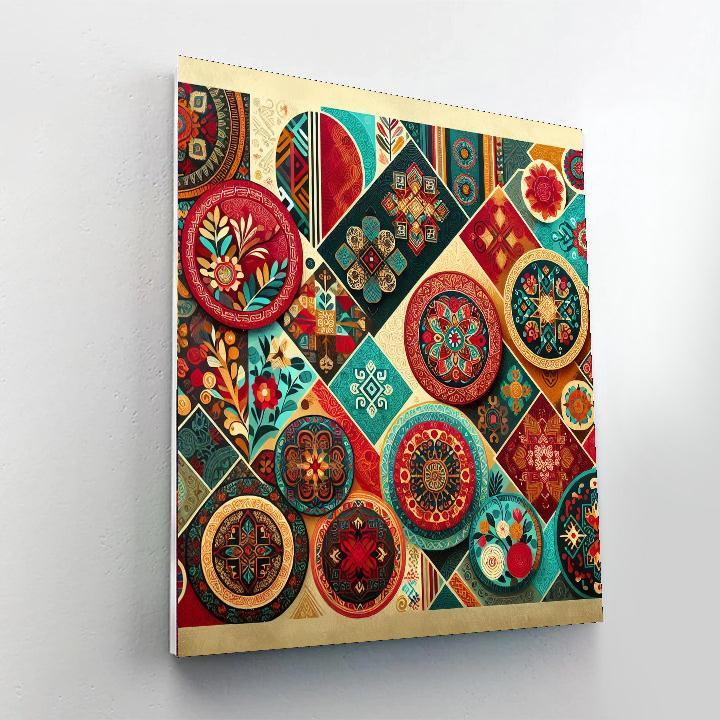 Cultural Journey Through Colors Numbered Painting Kits