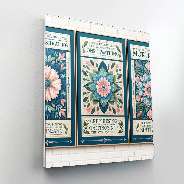 Inspirational Quotes Wall Art Paint By Numbers Kits