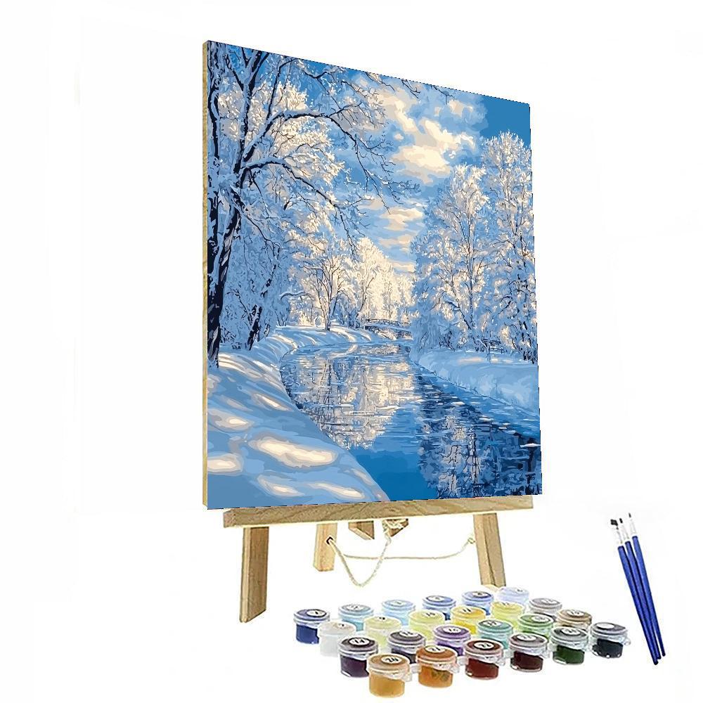 Leonardo Da Vinci Inspired Winter's Grace  Paint By Number