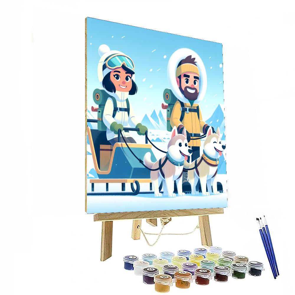 Polar Explorers Number Painting