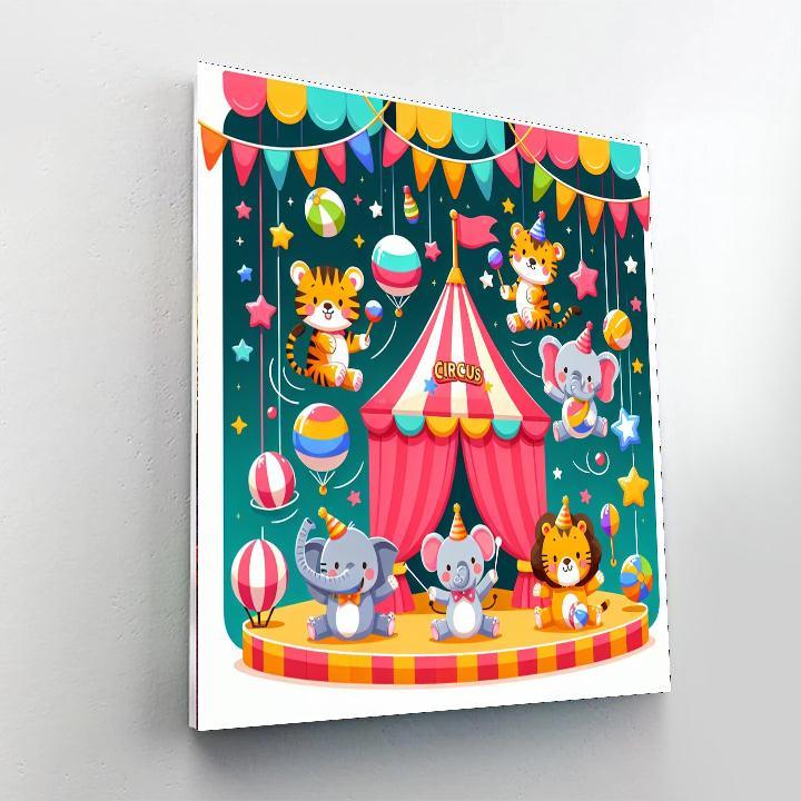 Animal Circus Extravaganza Paint By Numbers