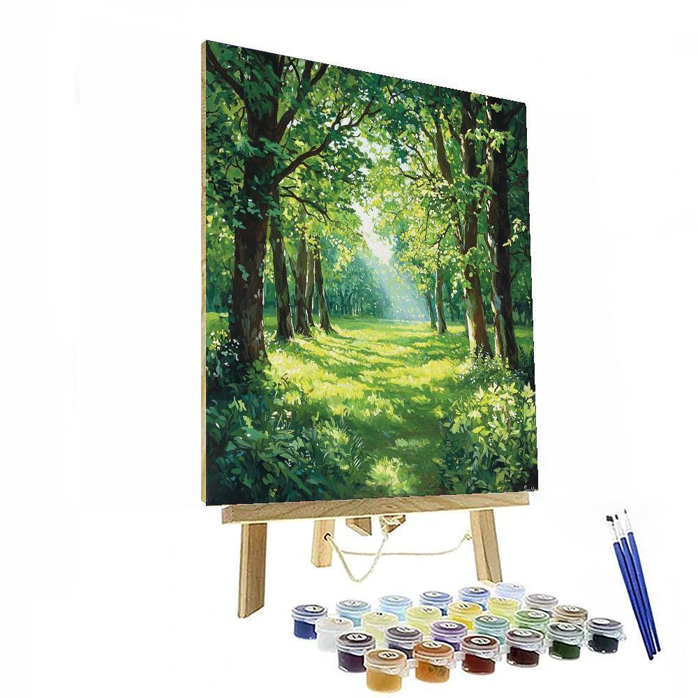John Constable Inspired Magical Forest Canopy  Paint By Numbers