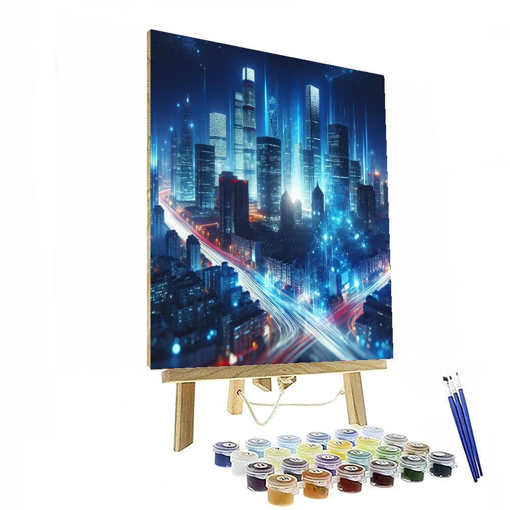 Metropolitan Nightlights Paint By Numbers Art