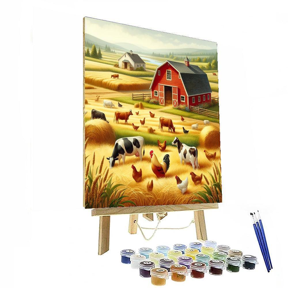 Rustic Barnyard Harmony Numbered Painting Kits
