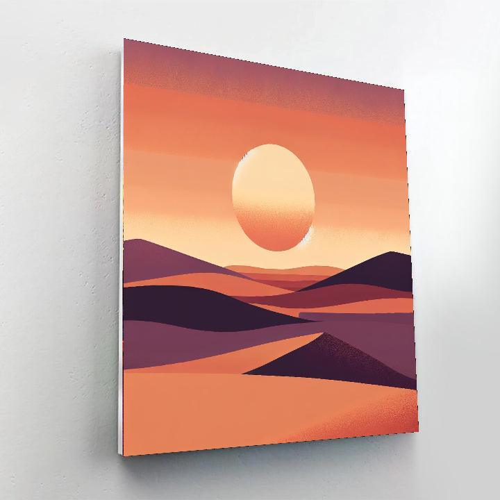Desert Sunset Mirage DIY Paint By Numbers