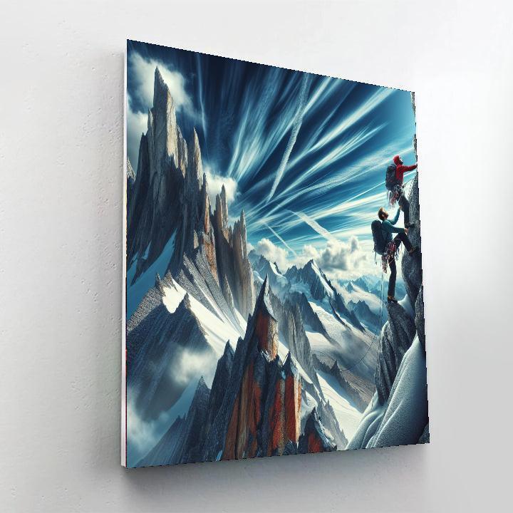 Mountain Climb Adventure Number Painting