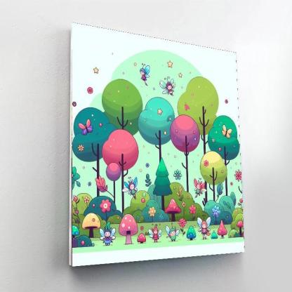 Whimsical Magical Forest Numbered Painting Kits