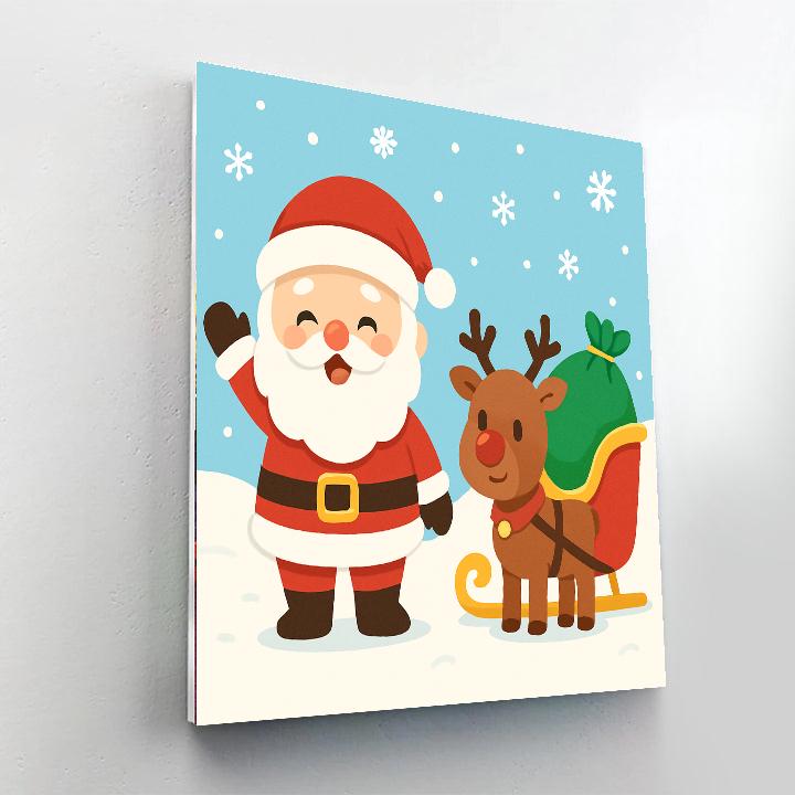 Enchanting Christmas Paint By Numbers Art