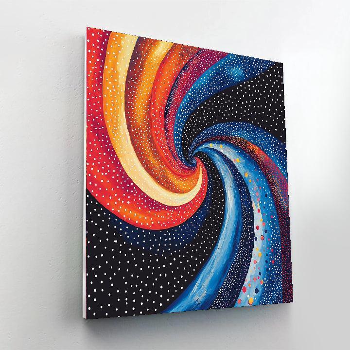 Yayoi Kusama Inspired Infinite Cosmos Rhythm  Paint By Number