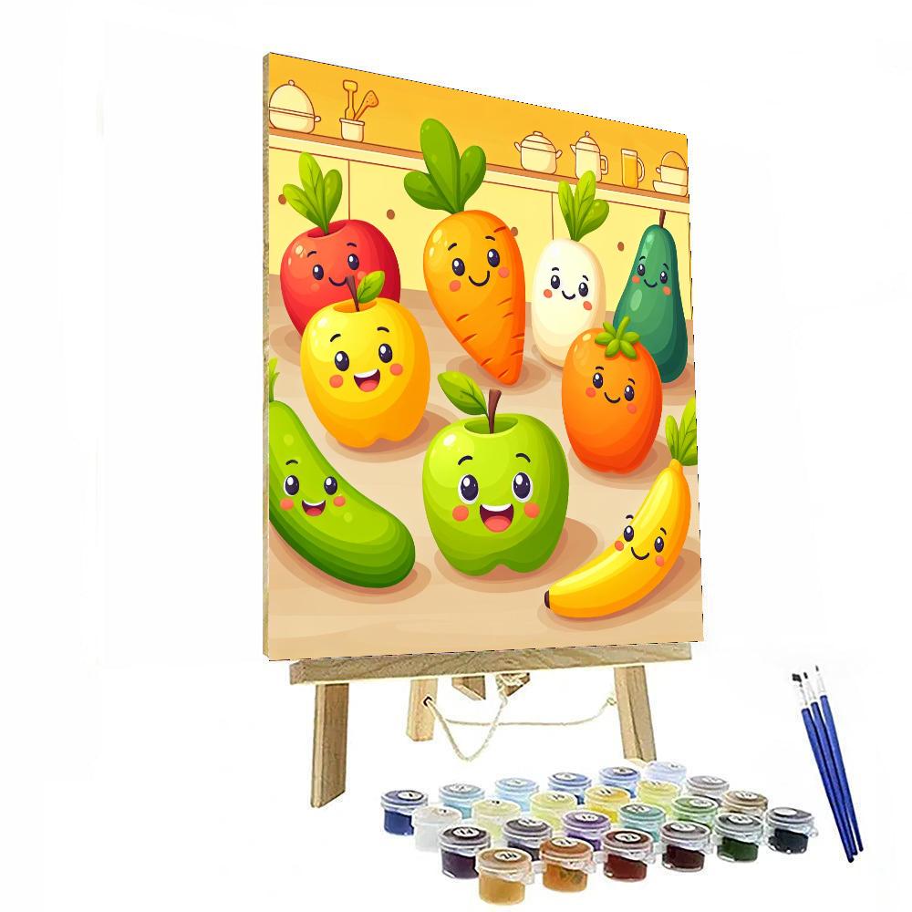 Fun Foodies Paint By Numbers Art