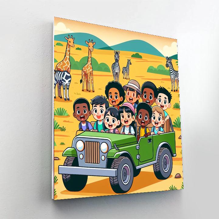 Wildlife Safari Quest DIY Paint By Numbers