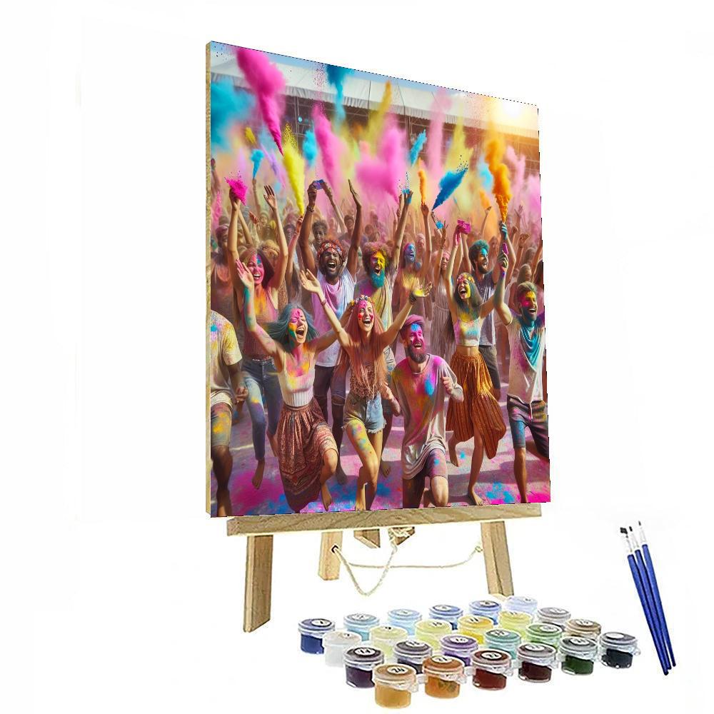 Holi Color Festival - India Painting Number Kit