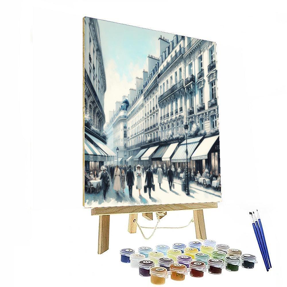 Chic Parisian Streetscape Paint By Color