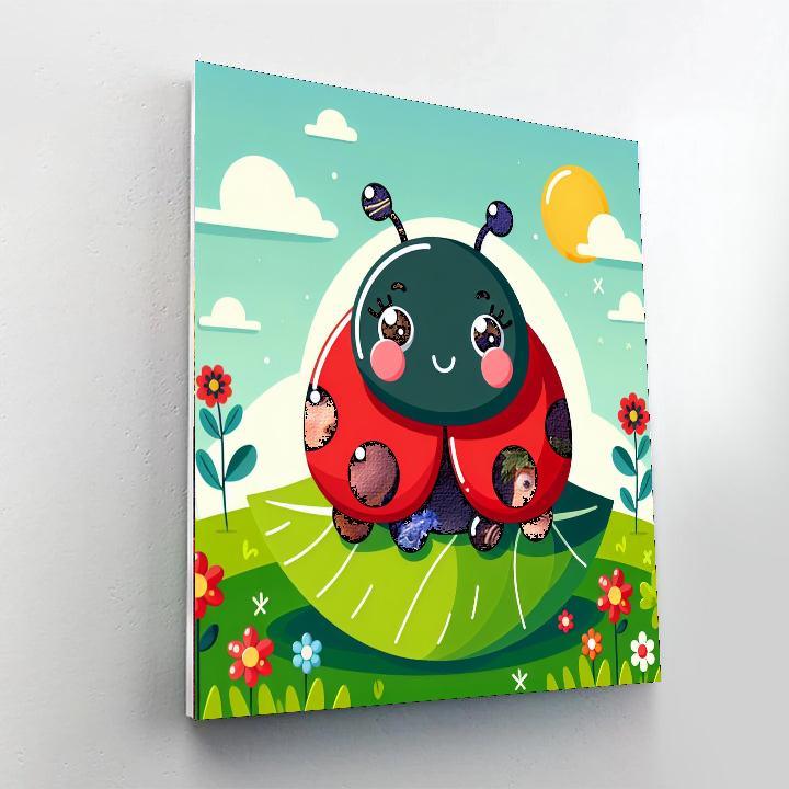 Sunny Ladybug Paint By Color