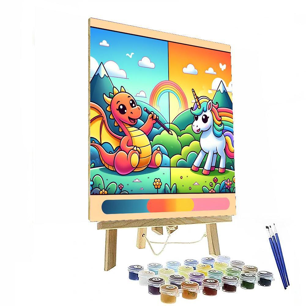 Mythical Creatures Fantasy Paint By Color