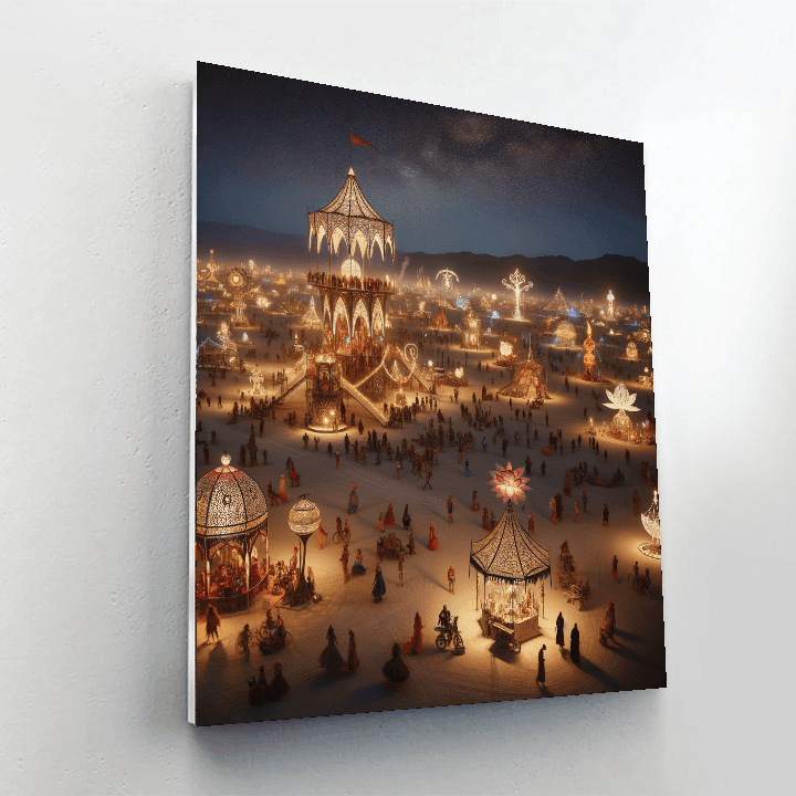Burning Man Festival Paint By Numbers Kits
