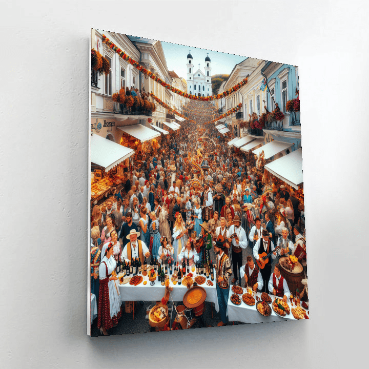 Montmartre Wine Harvest Festival - France DIY Paint By Numbers