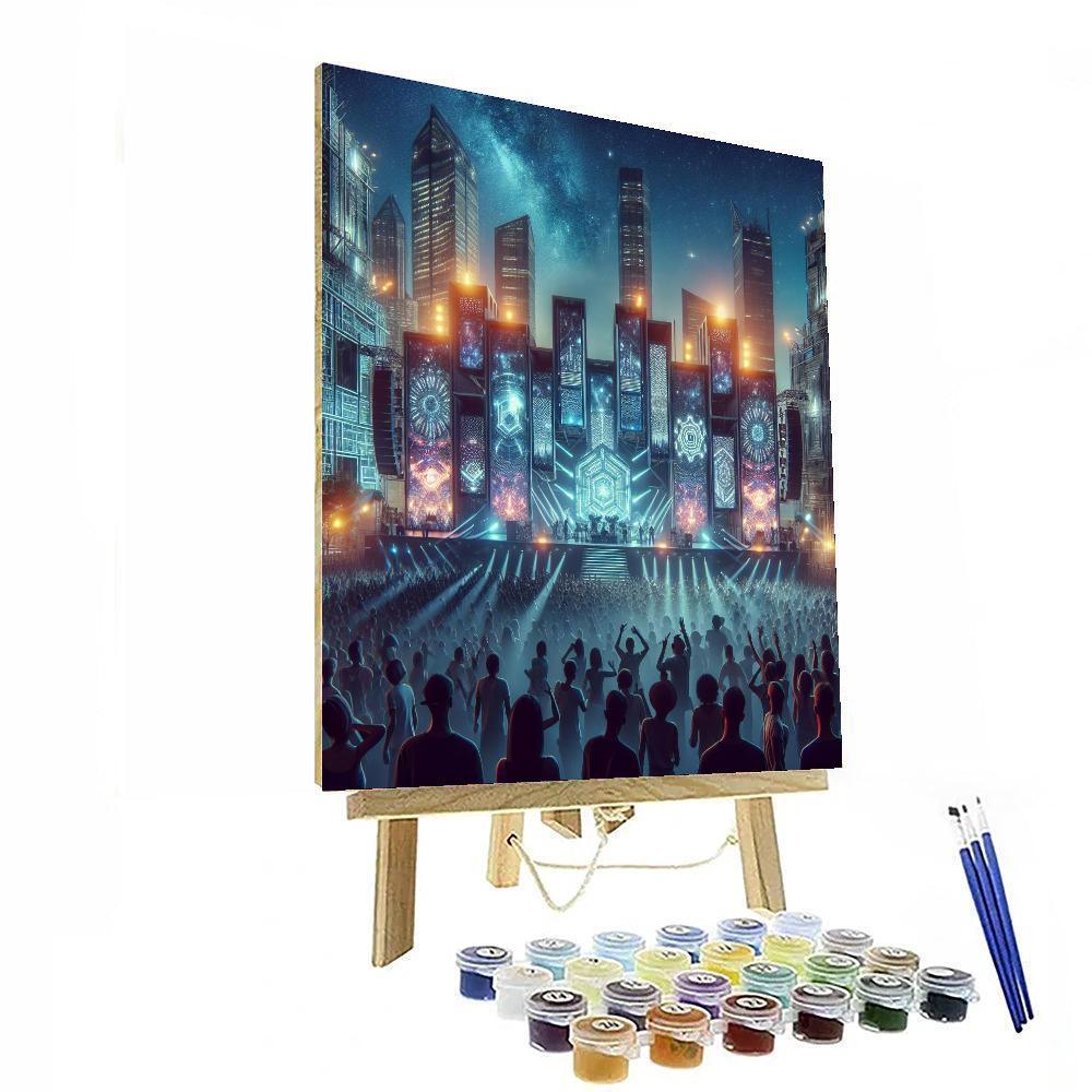 Sonar Festival - Spain Paint By Color