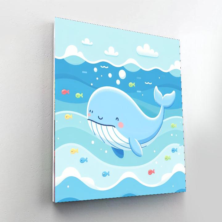 Dreamy Whale Painting By Numbers Kit