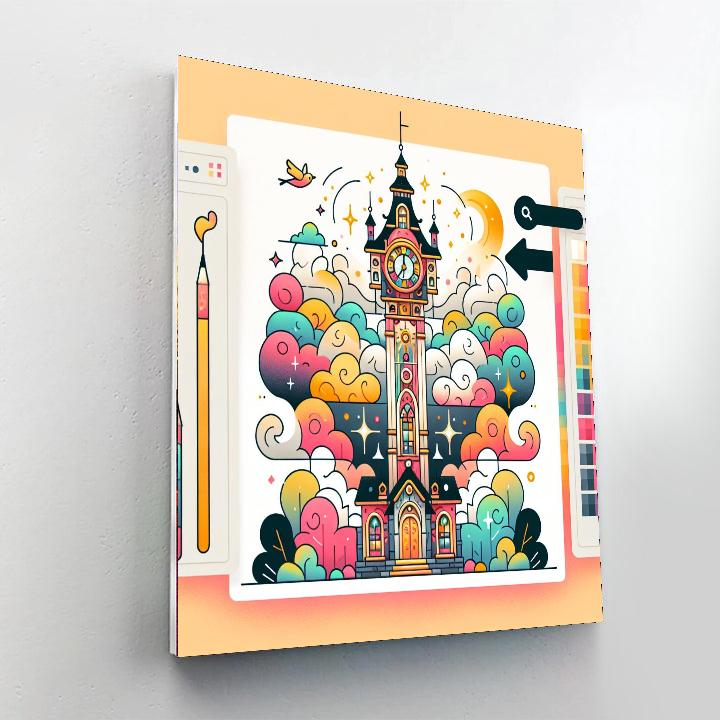 The Enchanted Clocktower Painting By Numbers Kit