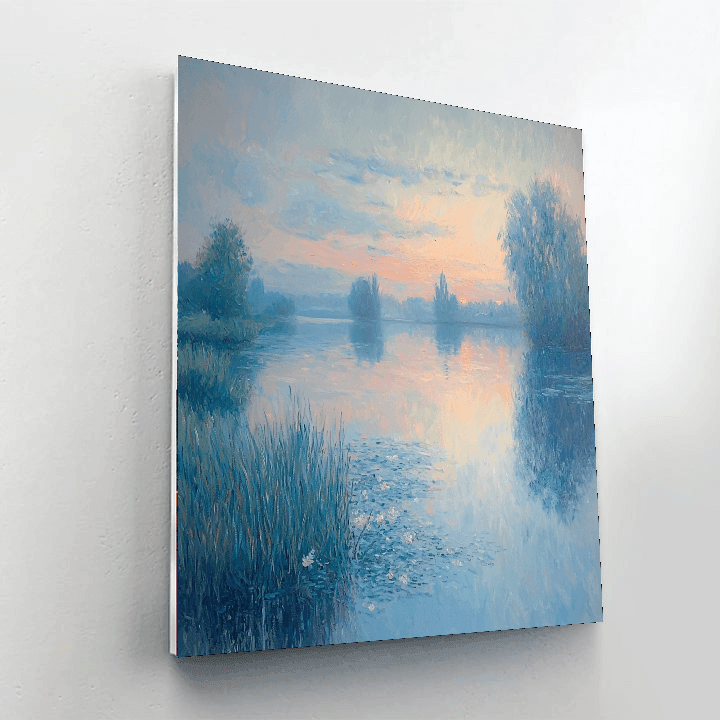 Claude Monet Inspired Peaceful Retreat  Paint By Numbers Art