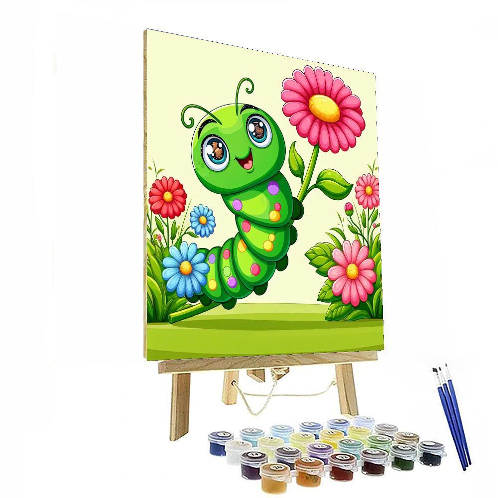Cheery Caterpillar Paint By Number
