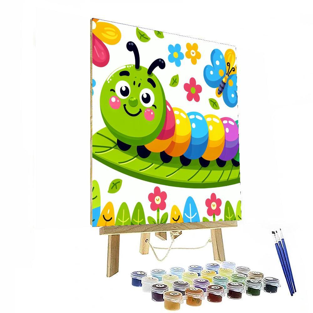 Happy Caterpillar Journey Paint By Color